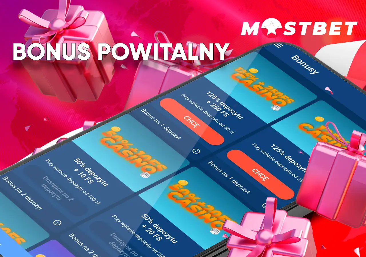 Zdobądź bonus powitalny w kasynie w MostBet